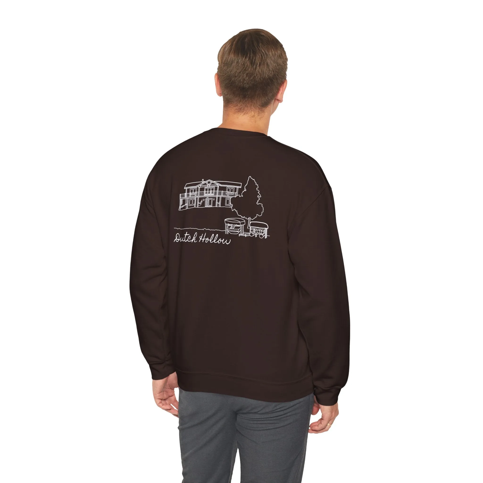 Beer Die Dutch Hollow Cabin Unisex Heavy Blend™ Crewneck Sweatshirt