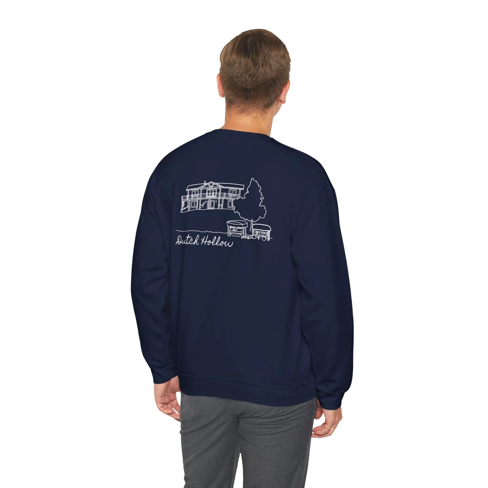 Beer Die Dutch Hollow Cabin Unisex Heavy Blend™ Crewneck Sweatshirt