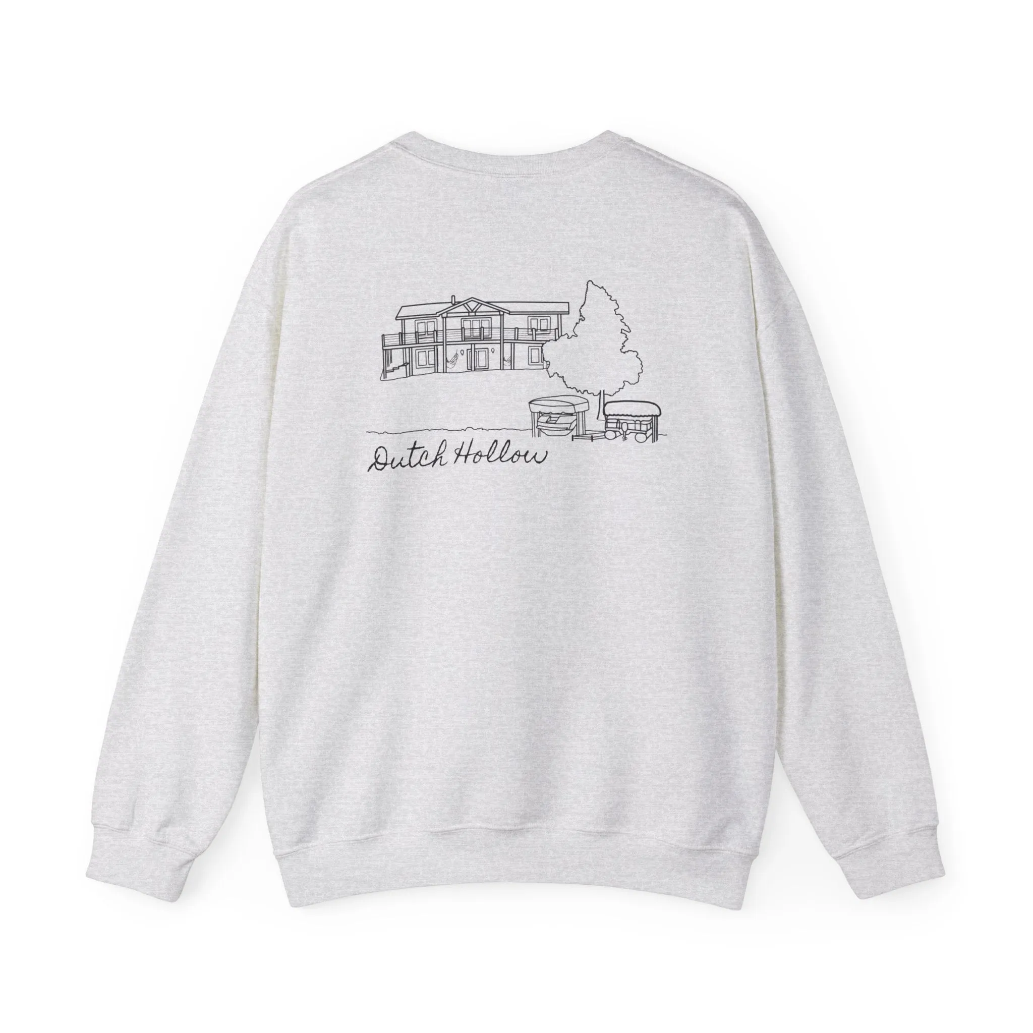 Beer Die Dutch Hollow Cabin Unisex Heavy Blend™ Crewneck Sweatshirt