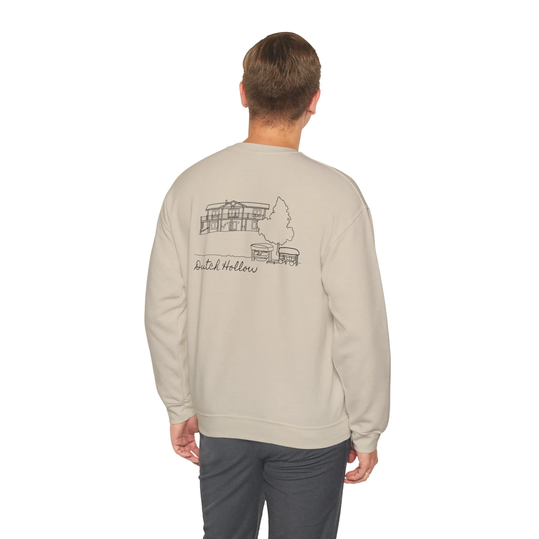 Beer Die Dutch Hollow Cabin Unisex Heavy Blend™ Crewneck Sweatshirt