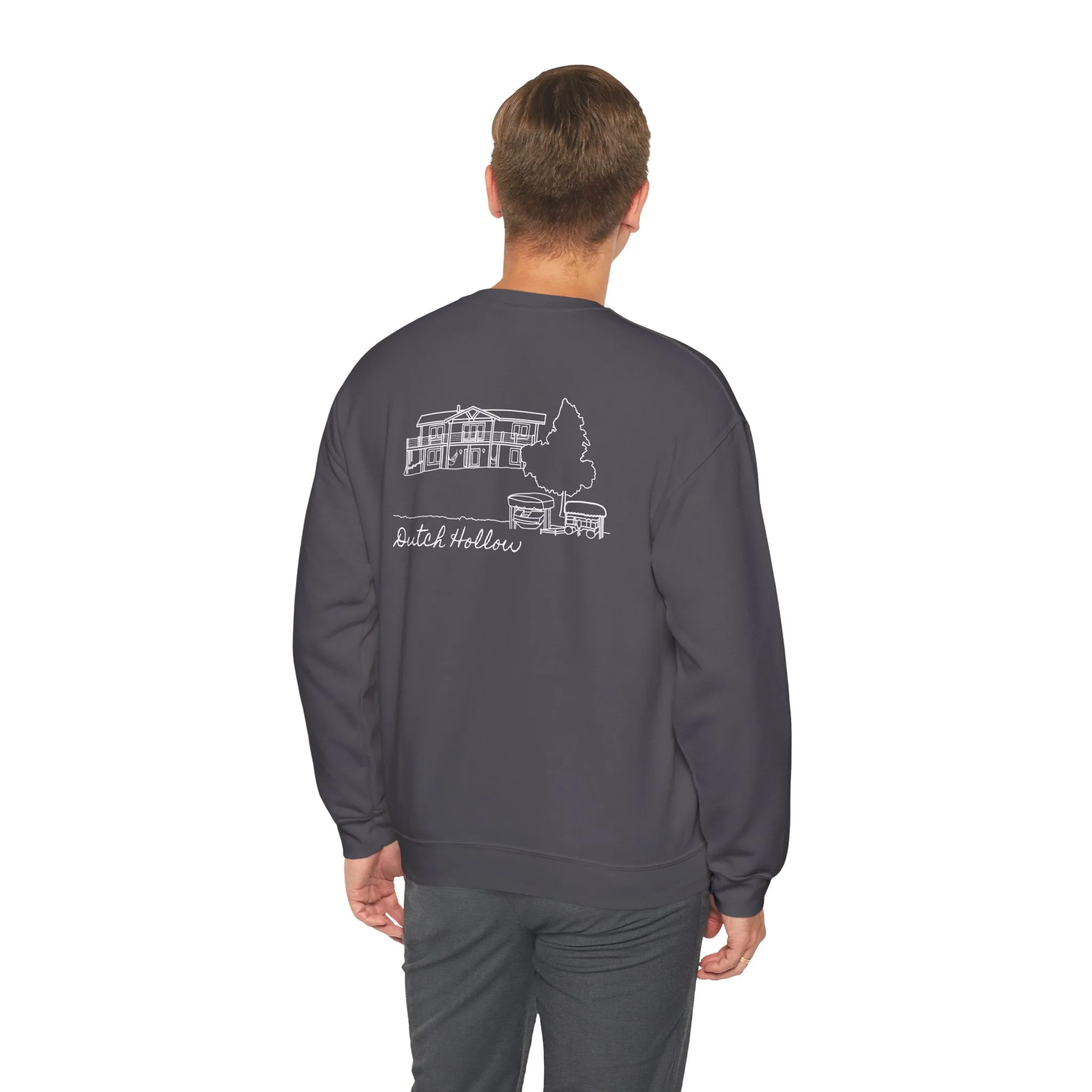 Beer Die Dutch Hollow Cabin Unisex Heavy Blend™ Crewneck Sweatshirt