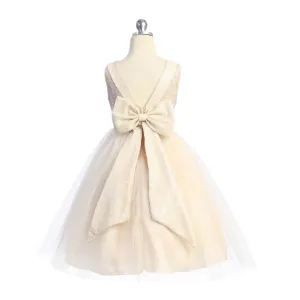 Belle of the Ball Dress -  Blush Pink Lace and Sequins