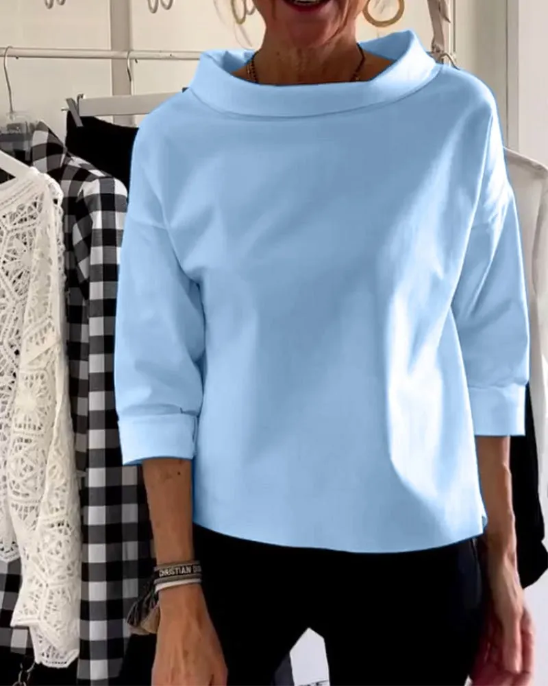 Berenice® | Elegant Blouse With A Loose Turtleneck