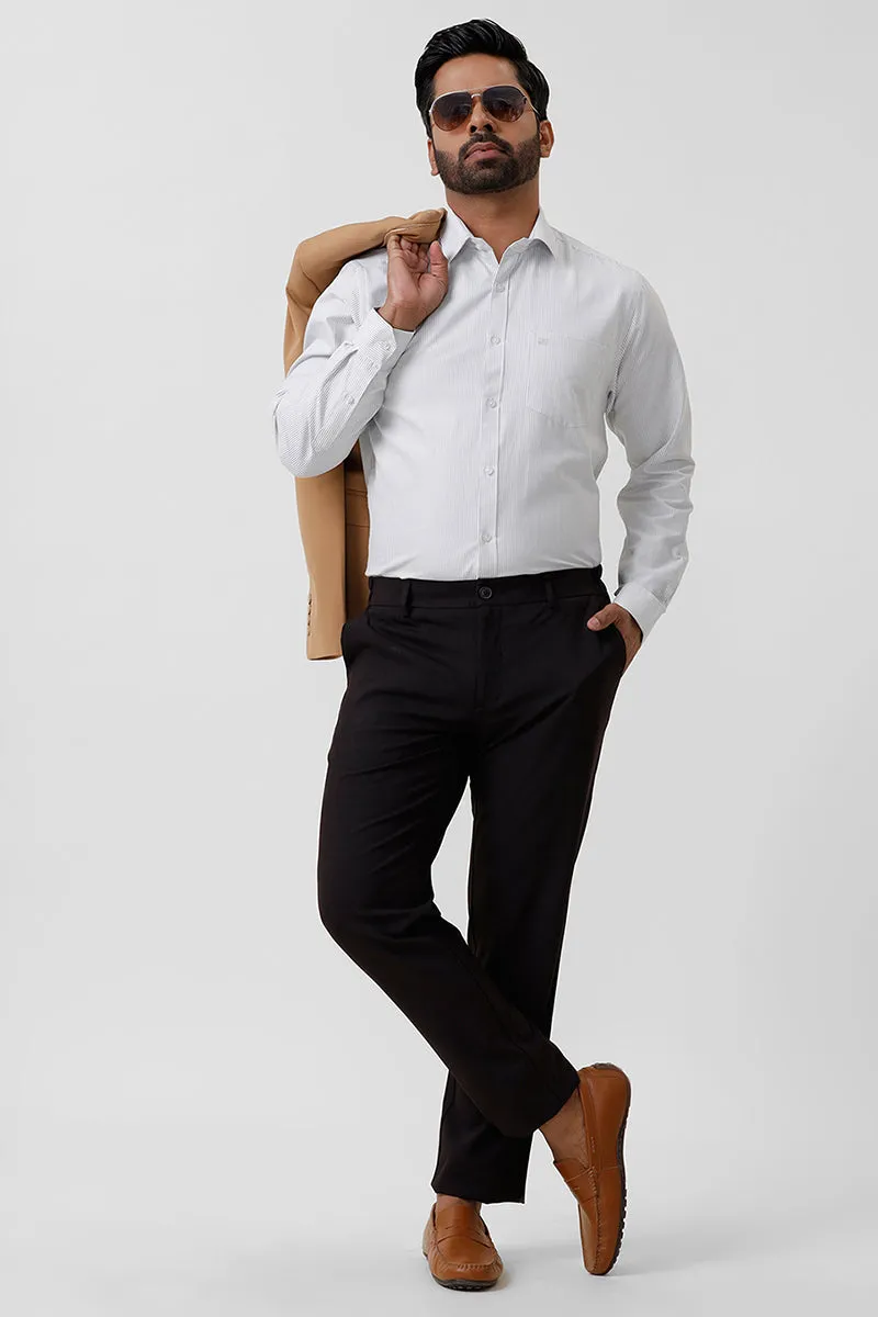 Berlin Stripes - Gray Casual Shirts For Men | Ariser