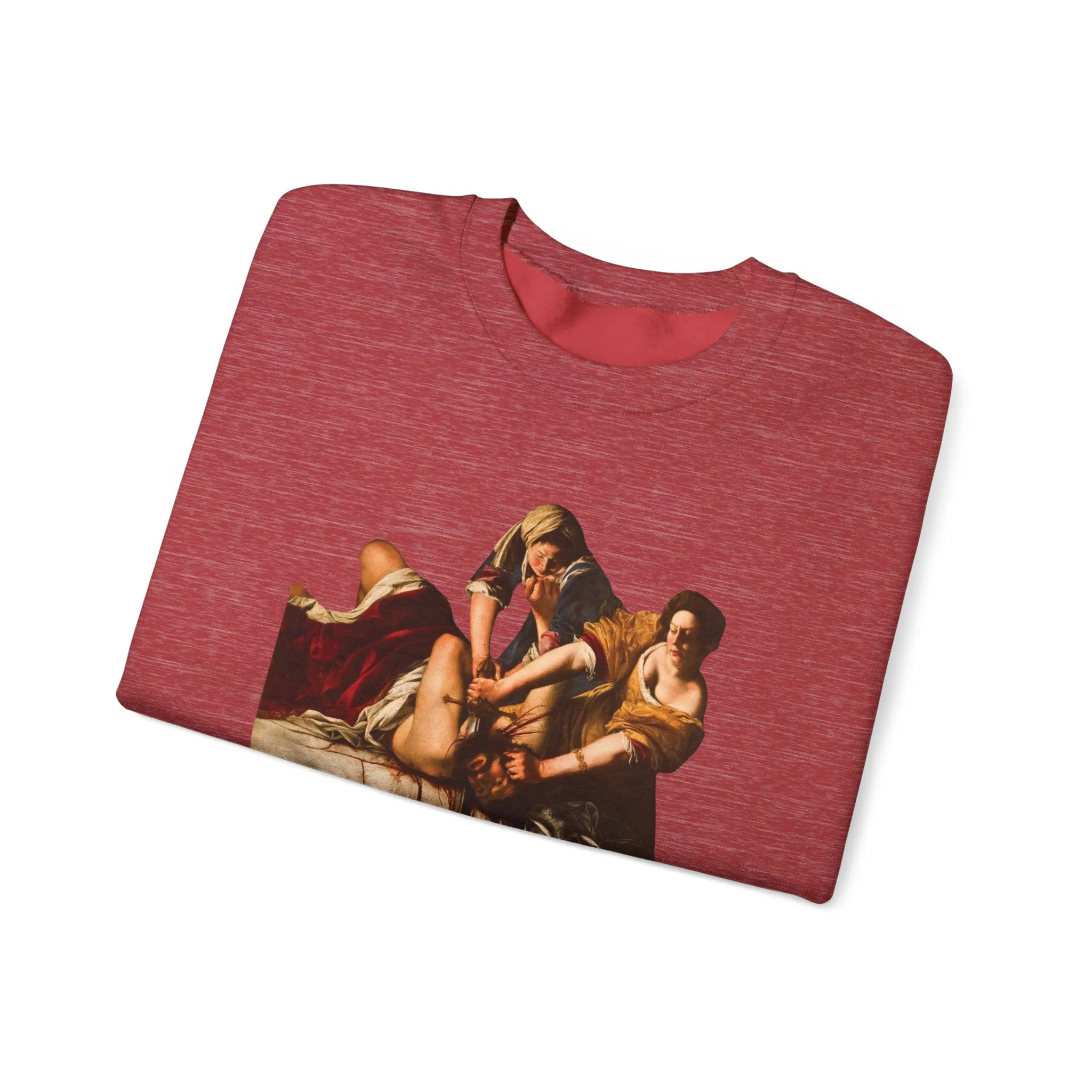 Besties Doing a Nice Beheading! Judith Slaying Holofernes Unisex Heavy Blend™ Crewneck Sweatshirt (Sizes S-5X)