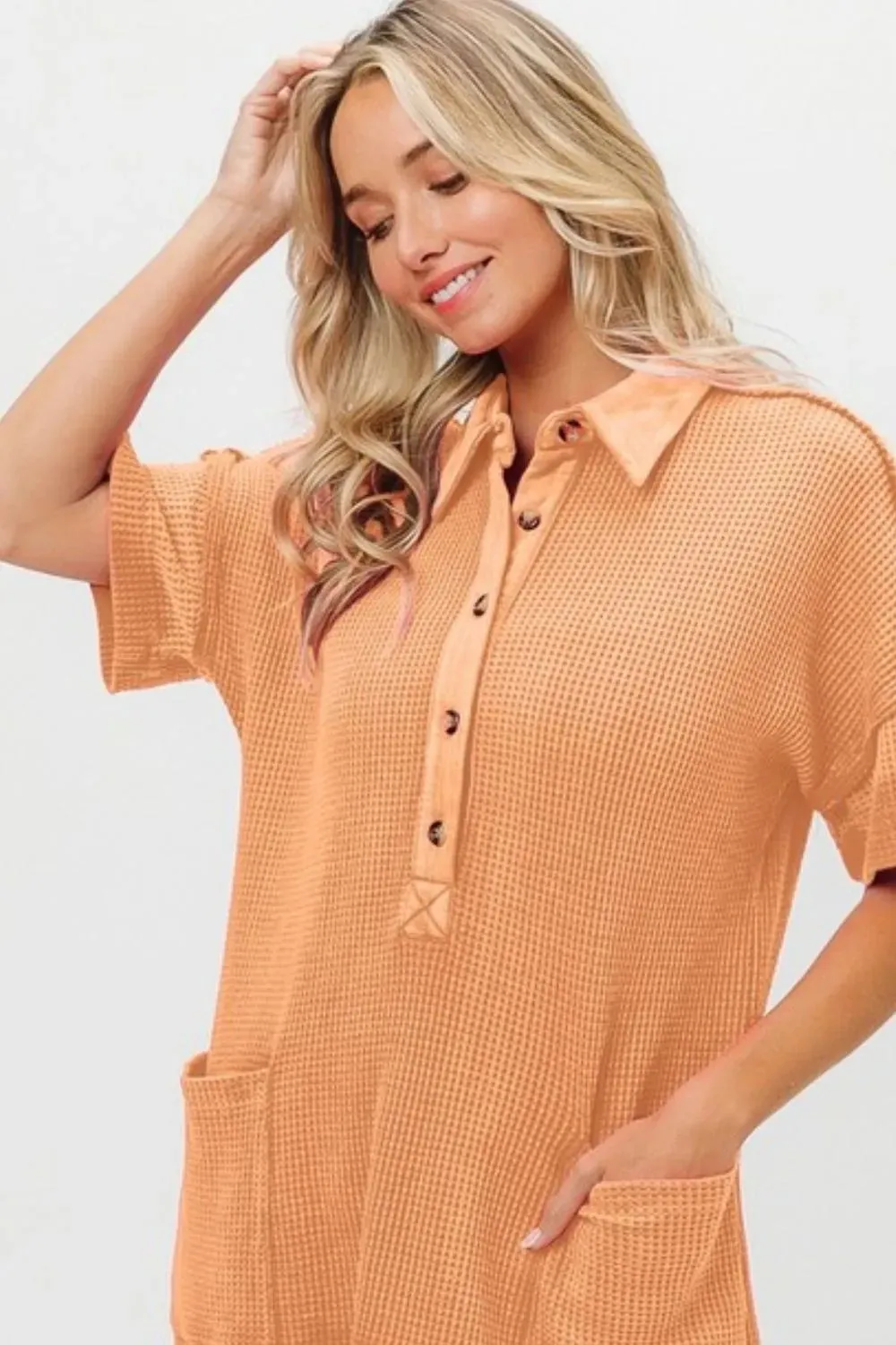 BiBi Dip Dye Mineral Washed Knit Dress