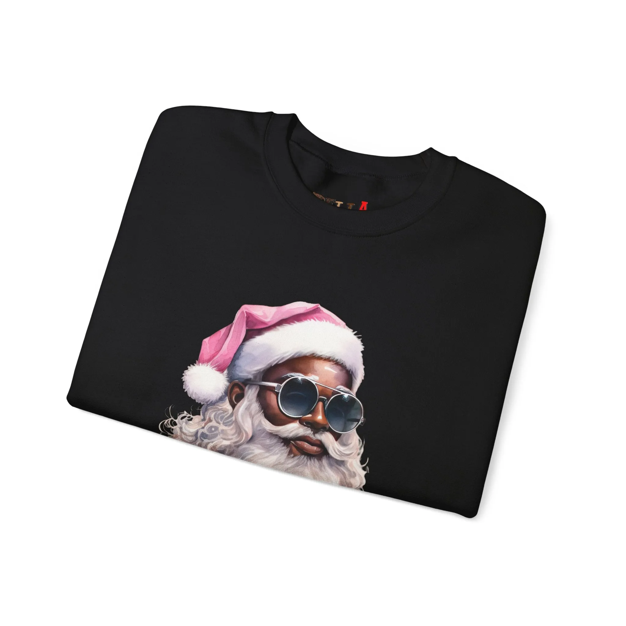 Black Santa 6 Unisex Heavy Blend™ Crewneck Sweatshirt
