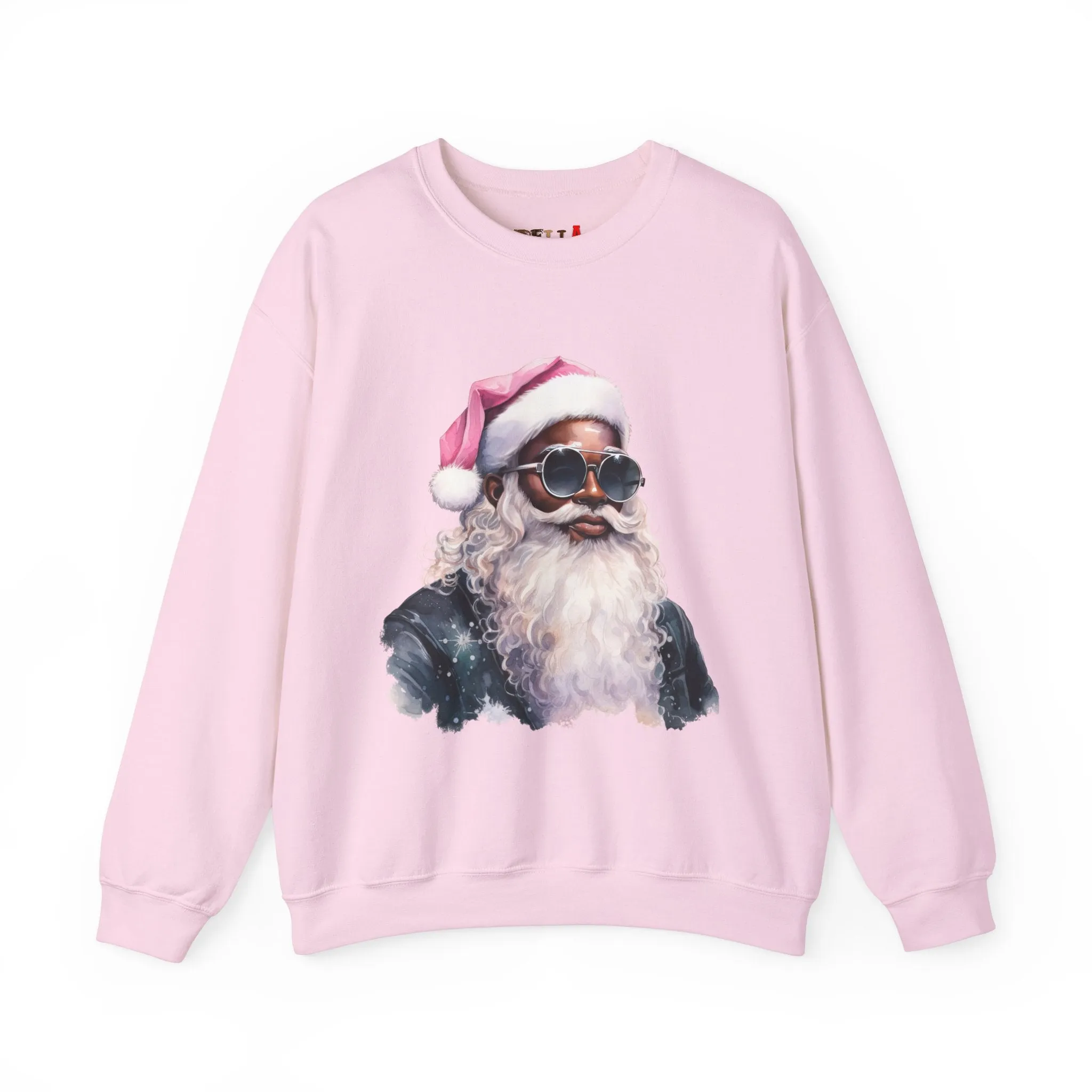 Black Santa 6 Unisex Heavy Blend™ Crewneck Sweatshirt