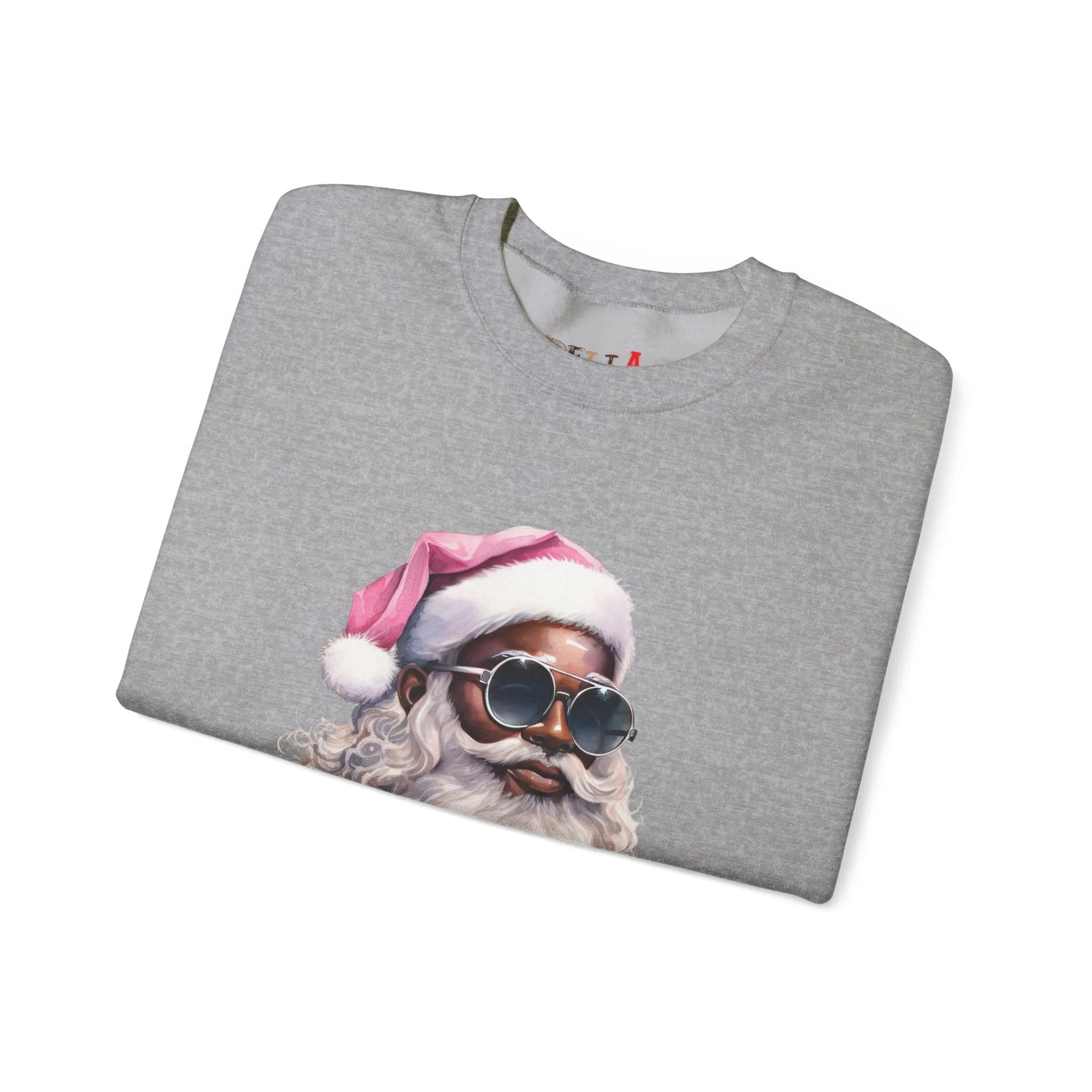 Black Santa 6 Unisex Heavy Blend™ Crewneck Sweatshirt