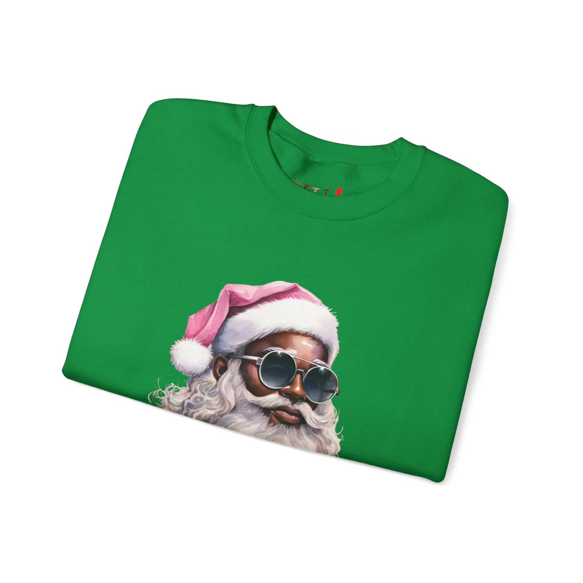 Black Santa 6 Unisex Heavy Blend™ Crewneck Sweatshirt