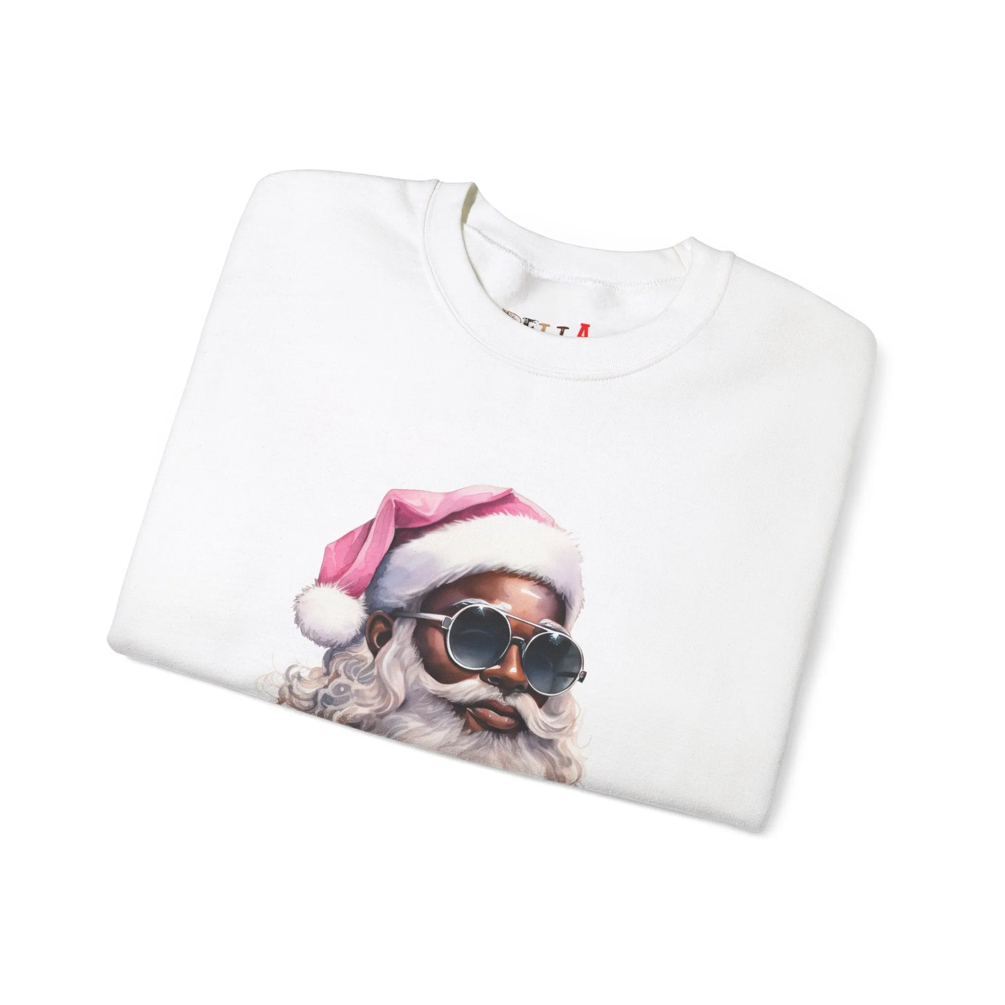 Black Santa 6 Unisex Heavy Blend™ Crewneck Sweatshirt