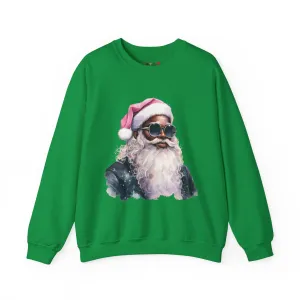 Black Santa 6 Unisex Heavy Blend™ Crewneck Sweatshirt