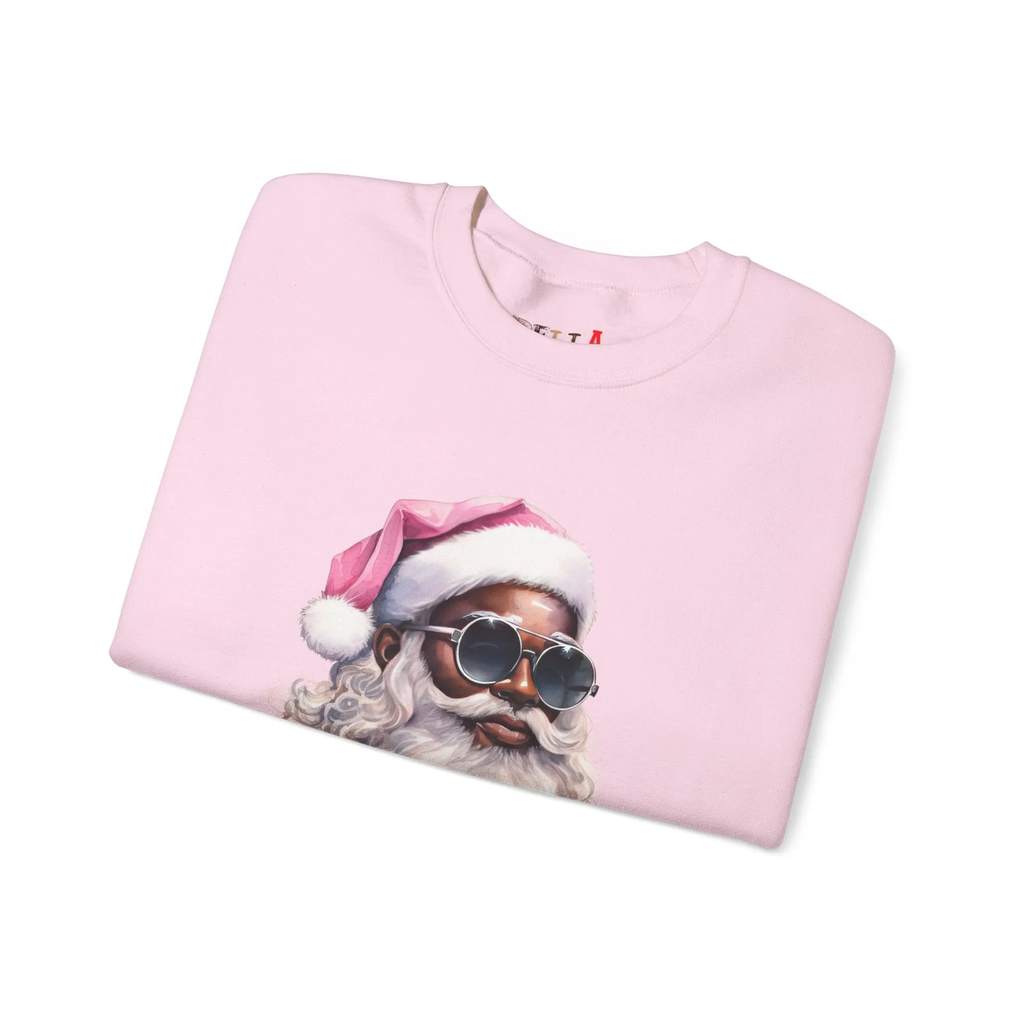 Black Santa 6 Unisex Heavy Blend™ Crewneck Sweatshirt