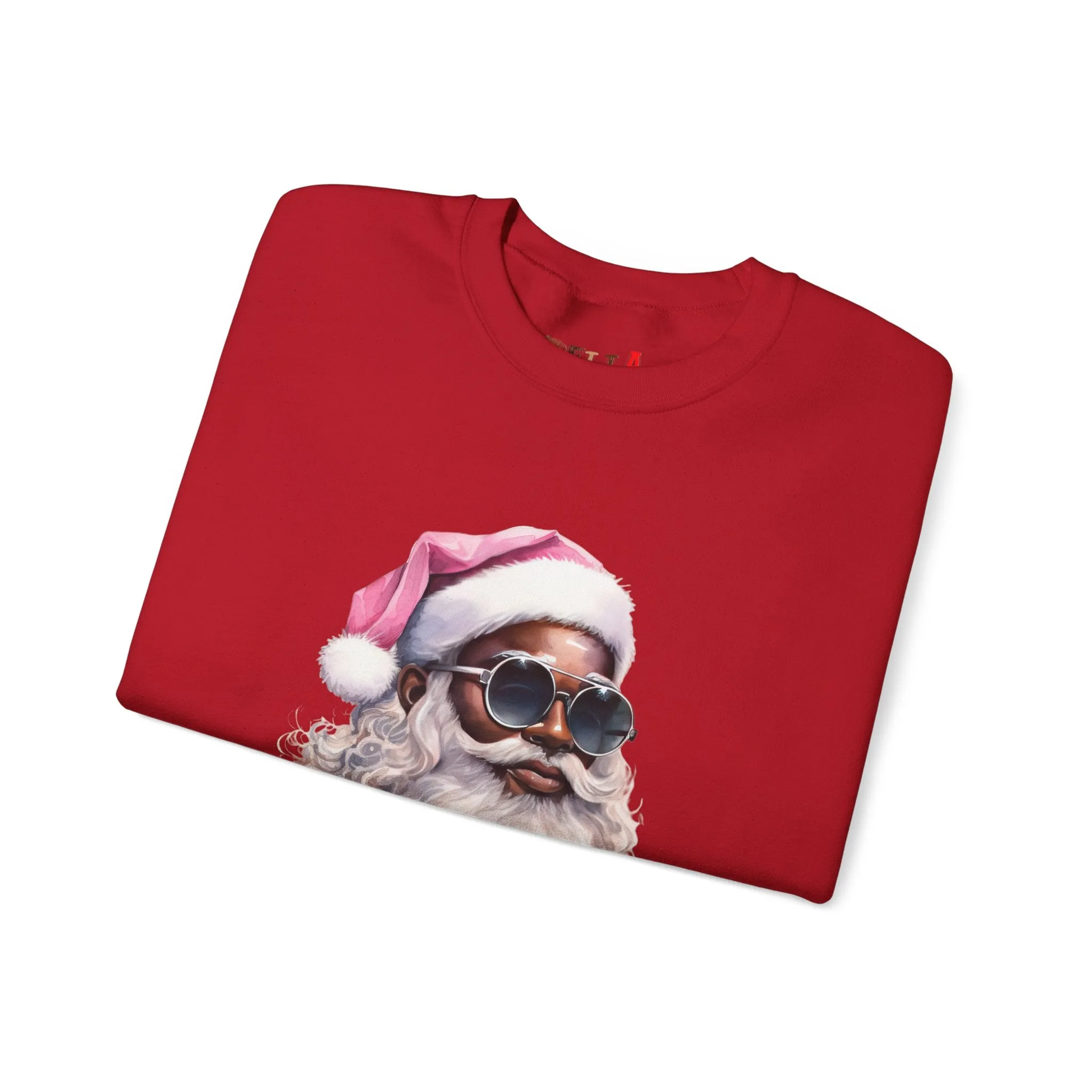 Black Santa 6 Unisex Heavy Blend™ Crewneck Sweatshirt
