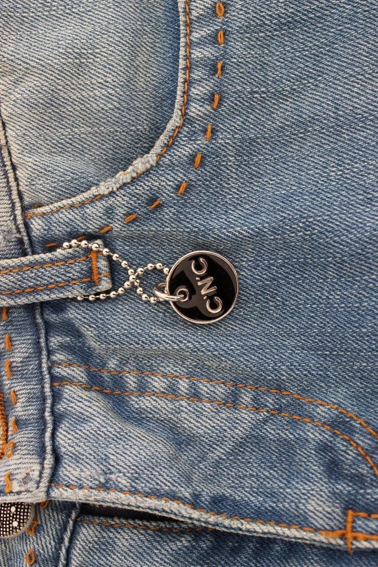 Blue straight jeans