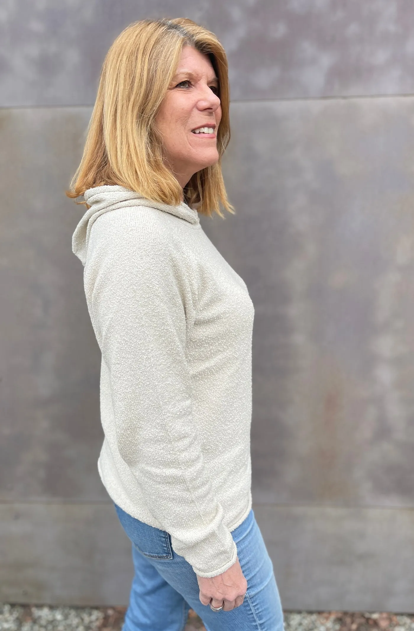 Boucle Hoodie Sweater