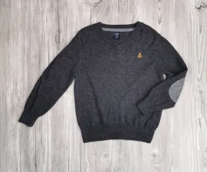 BOY SIZE 3 YEARS - Baby GAP, Dark Grey, Soft Knit V-Neck Sweater EUC B31