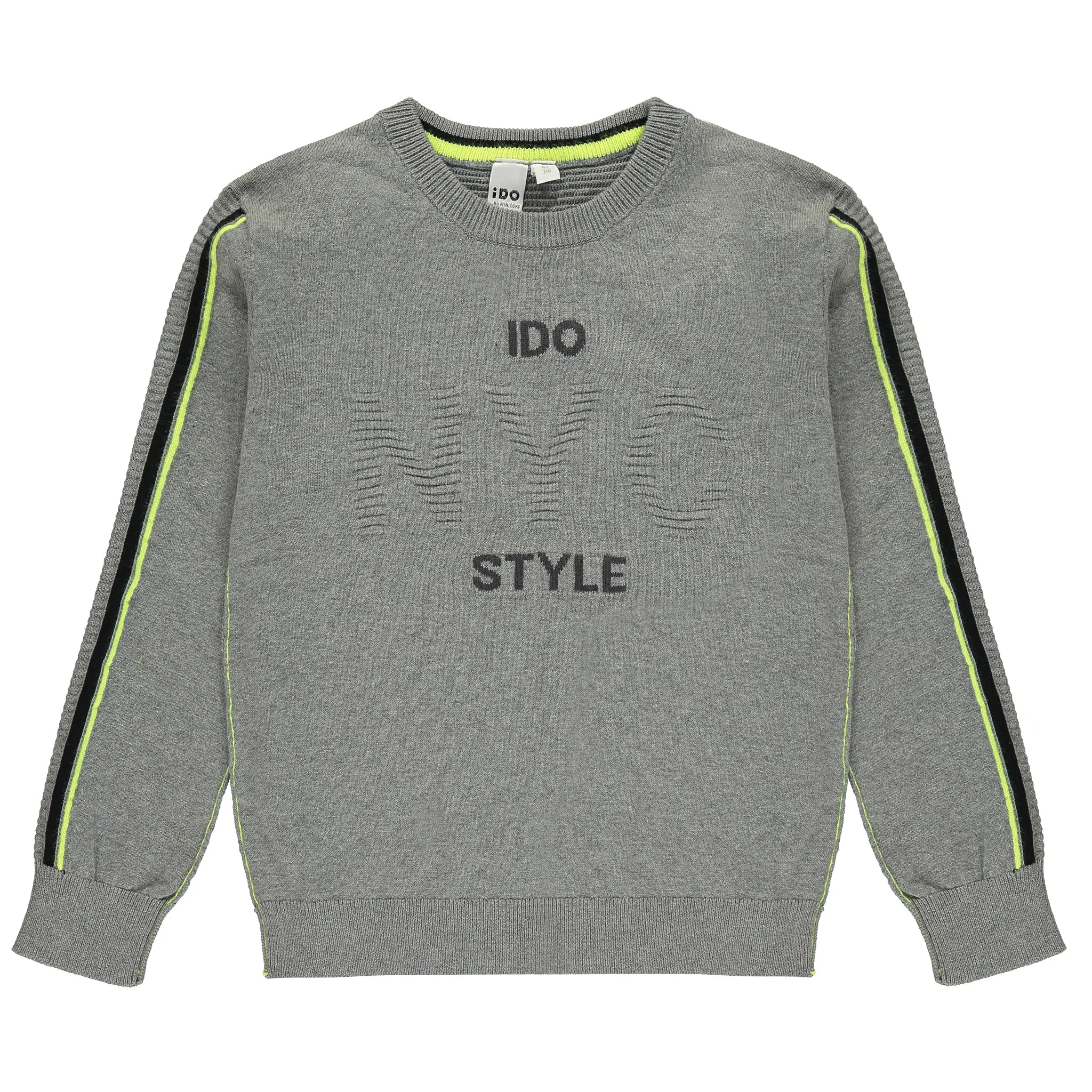 Boys Grey Cotton Jumper