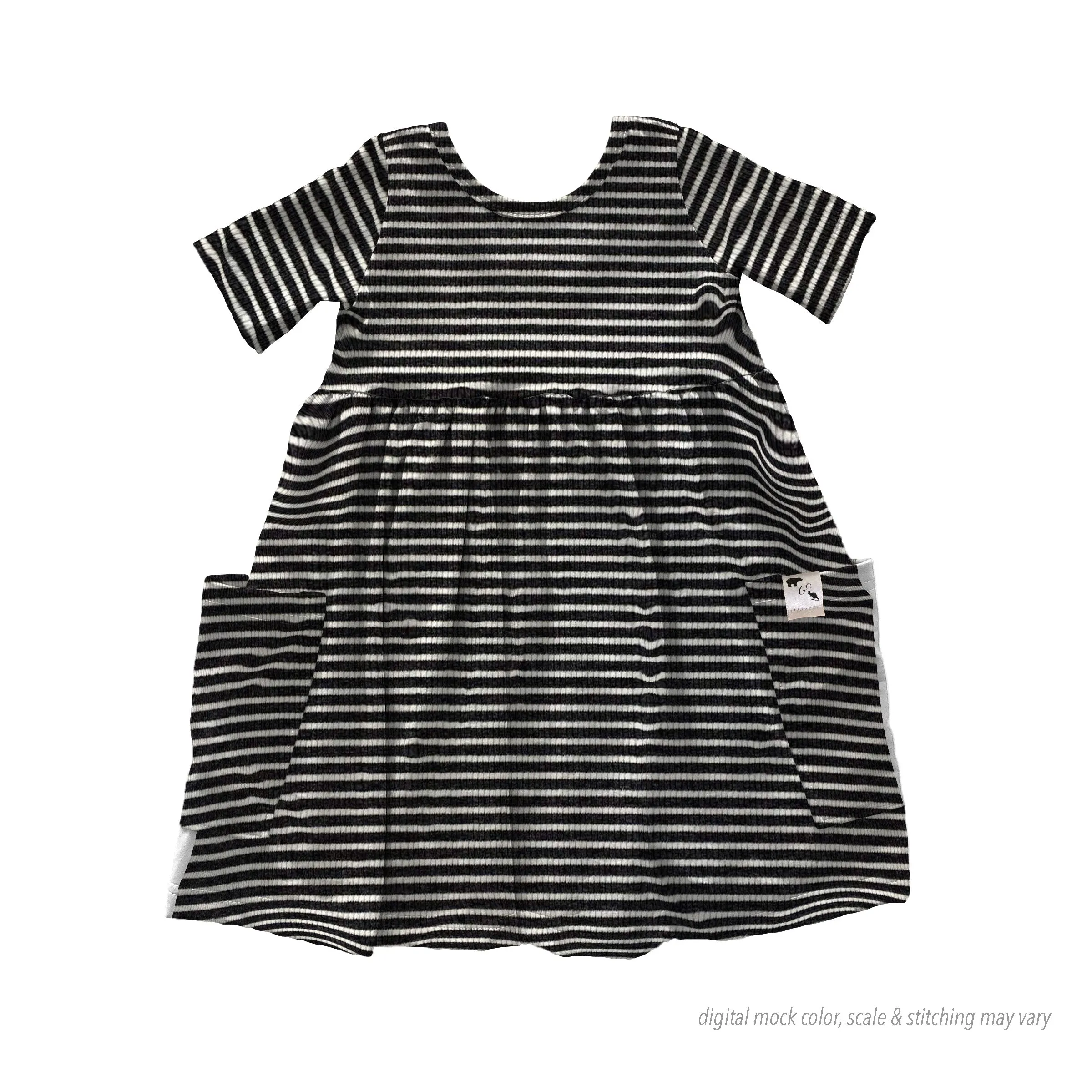 BR Basic Stripes RIB KNIT - Joy Dress