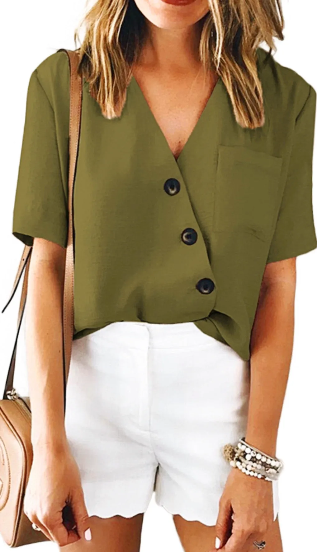 Brittany Button Front Blouse