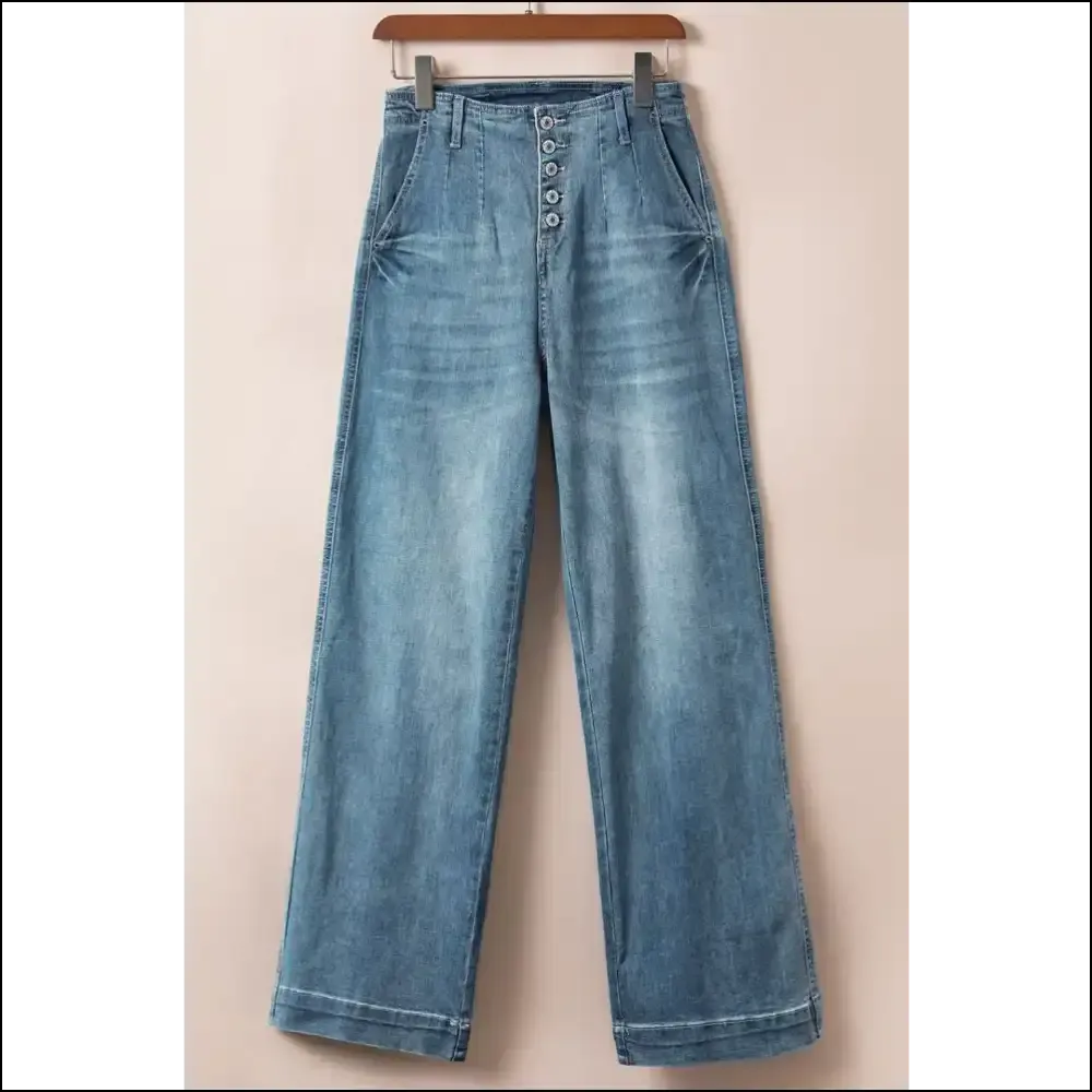 Button Fly High Waist Jeans: Dress Like you just Won at Life! 😏👖