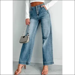 Button Fly High Waist Jeans: Dress Like you just Won at Life! 😏👖