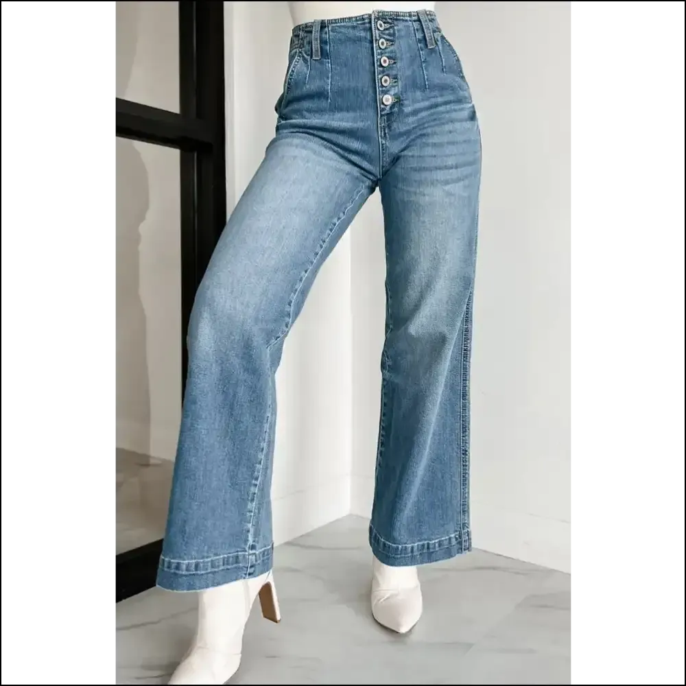 Button Fly High Waist Jeans: Dress Like you just Won at Life! 😏👖