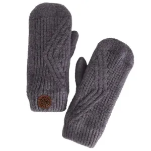 Calikids W2494 Soft Touch Knit Mittens (Titanium)