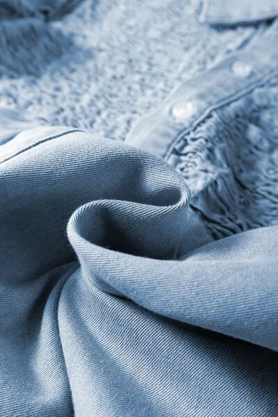 Cap Sleeve Denim Dress