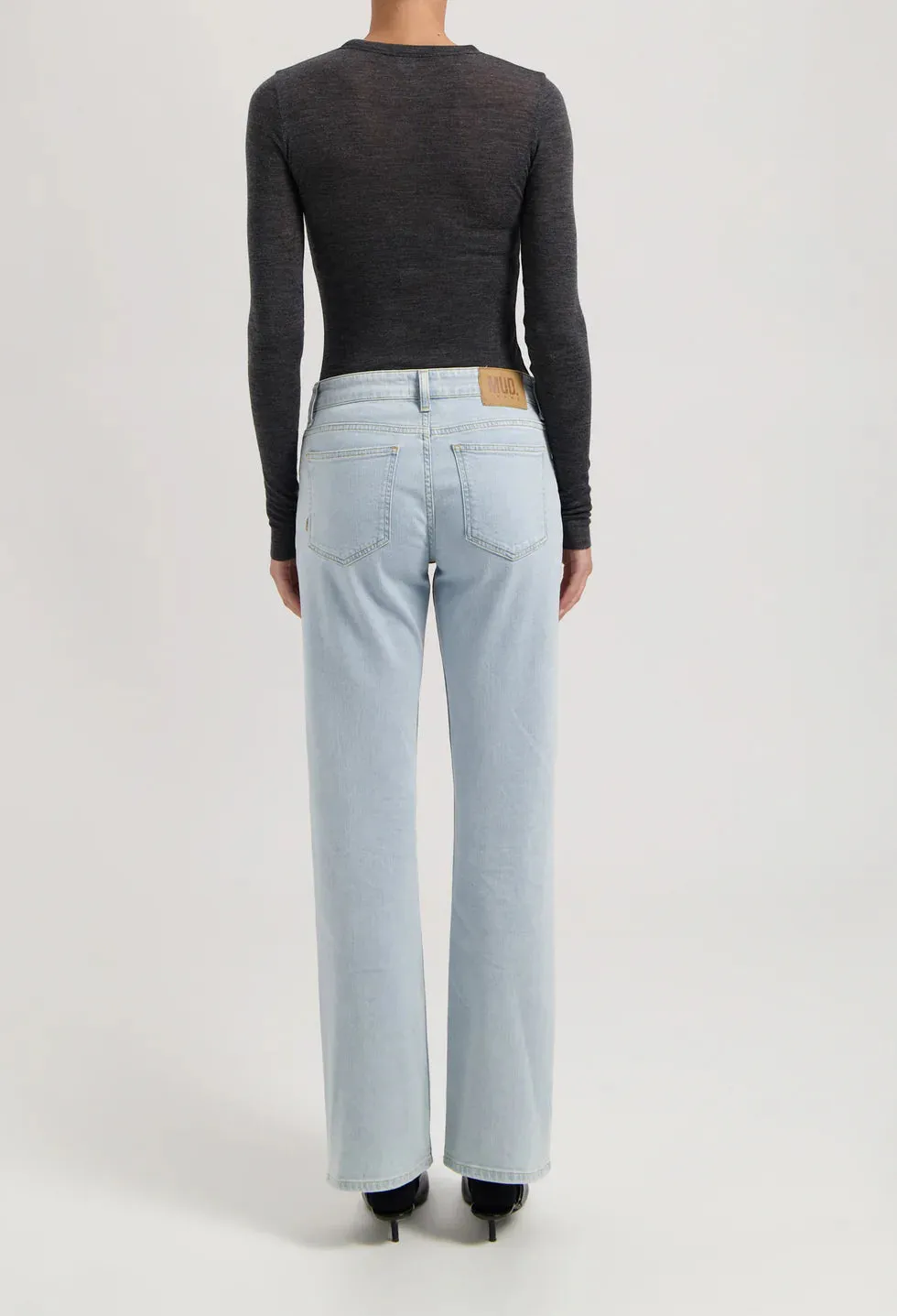 Carry Mid Straight Jeans Light Stone