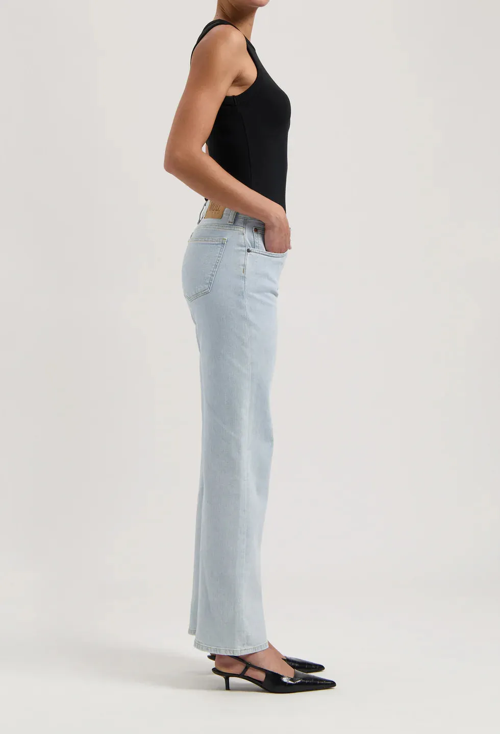 Carry Mid Straight Jeans Light Stone