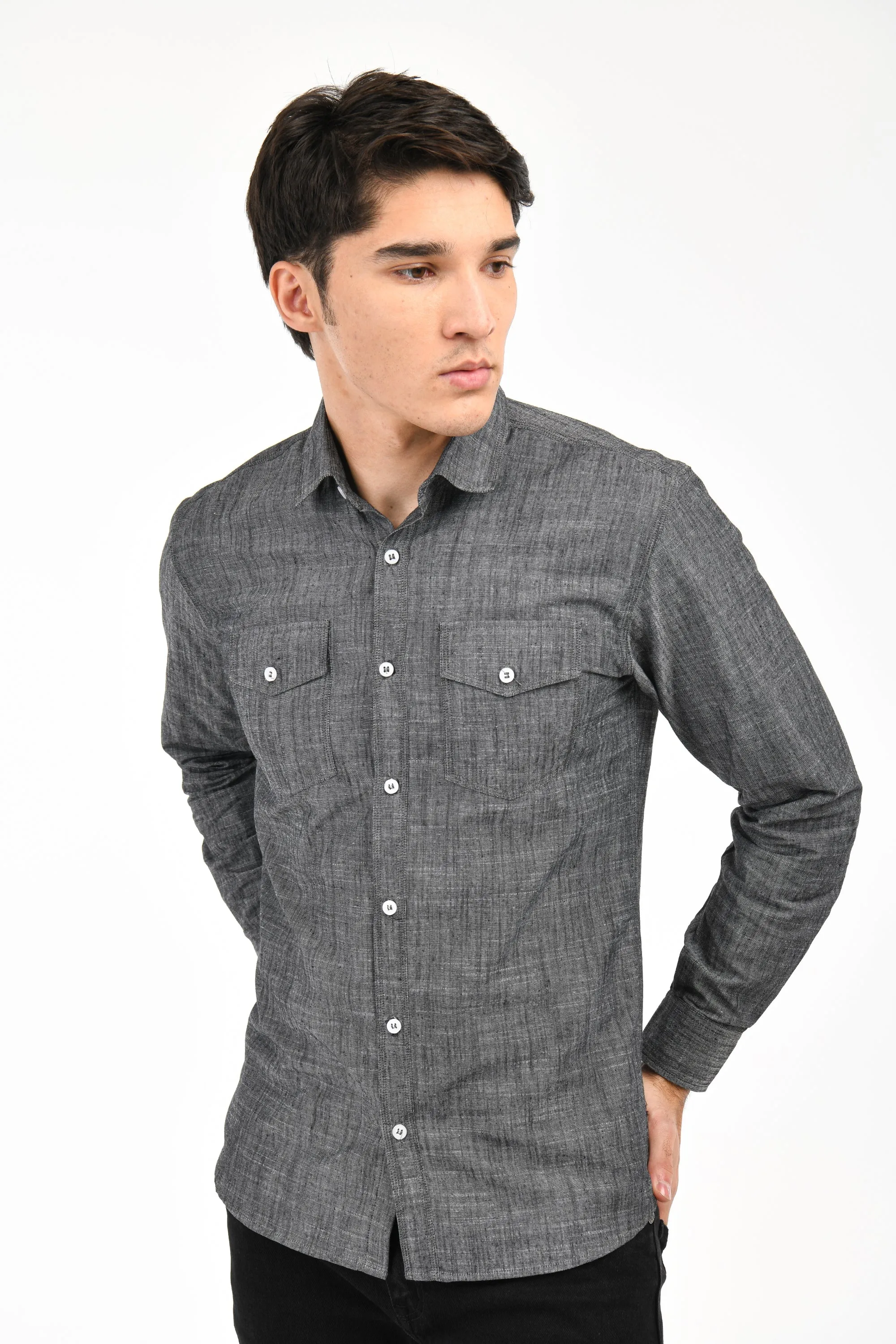 Charcoal Melange Shirt