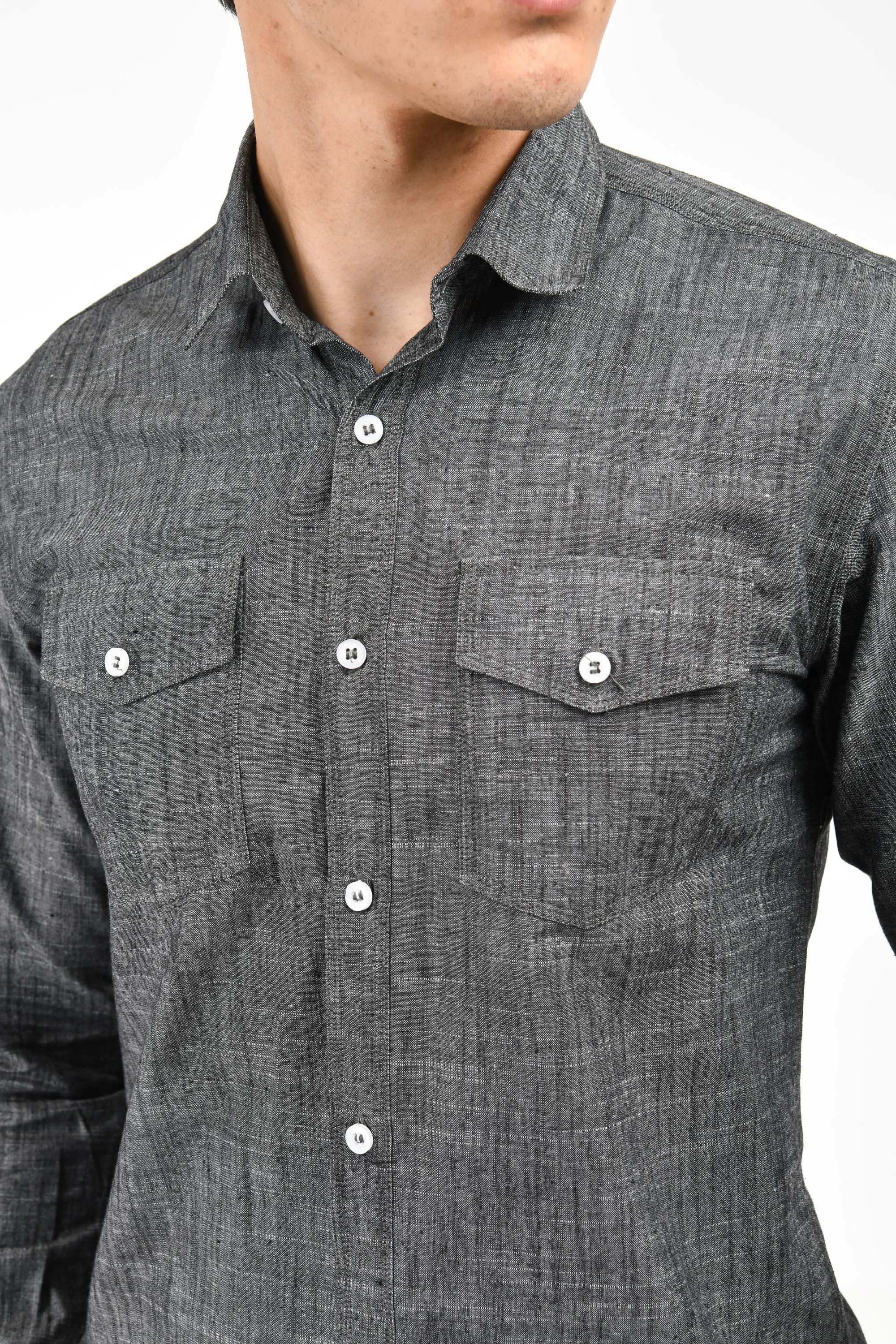 Charcoal Melange Shirt