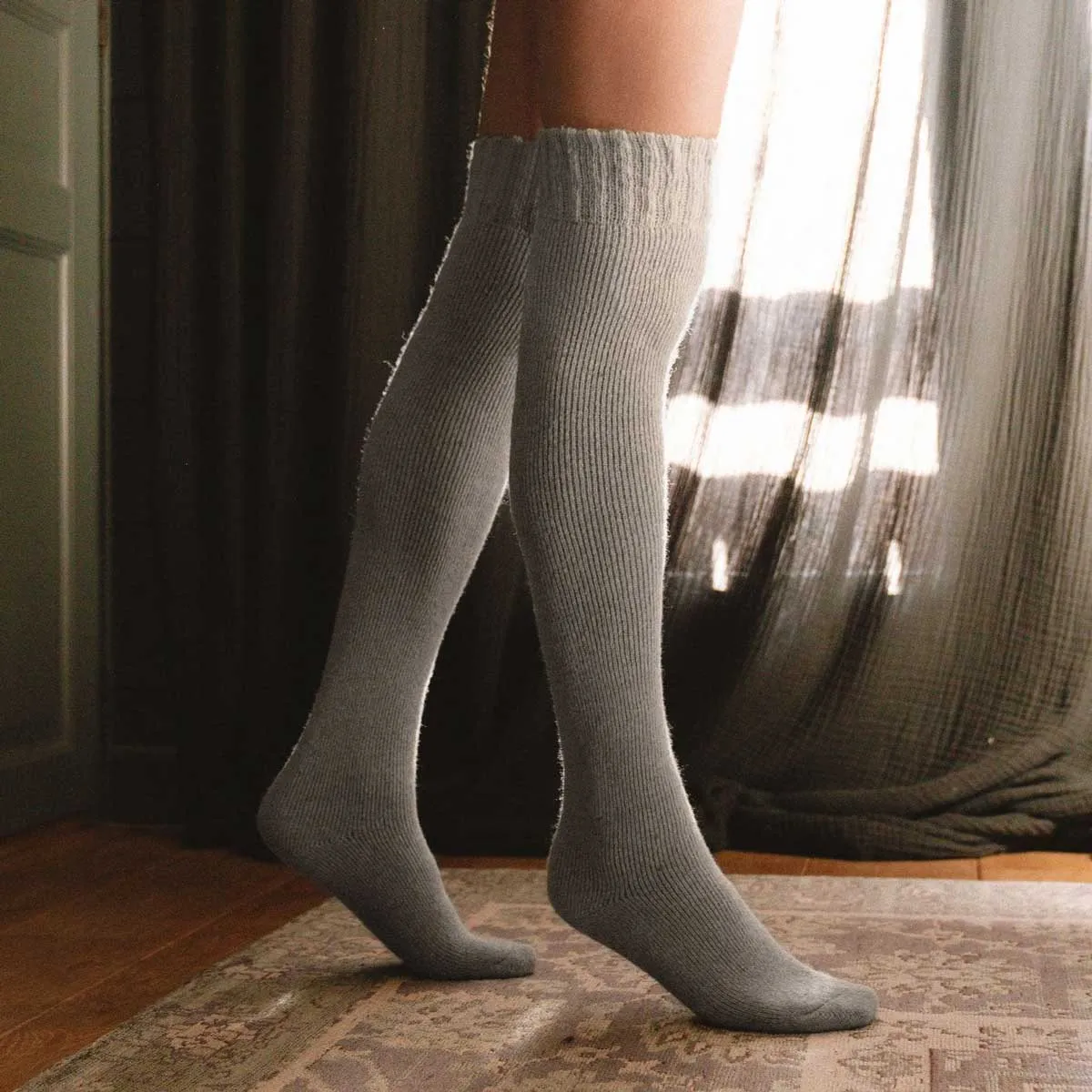 Charcoal Over the Knee (2 pairs)