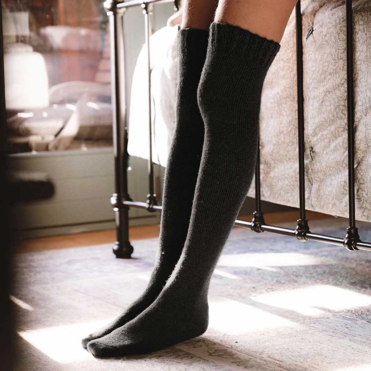 Charcoal Over the Knee (2 pairs)
