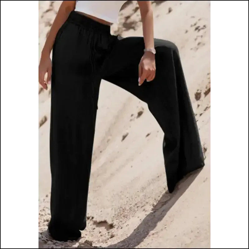 Chic Drawstring Wide Leg Jeans: Because who Needs a Tux for Comfort? 😜