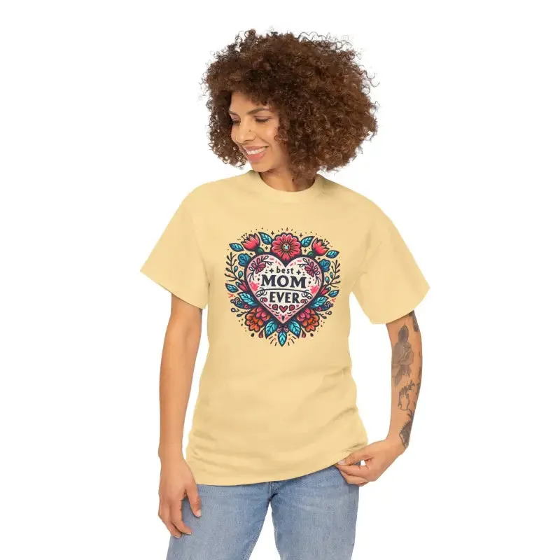 Chic Unisex Heavy Cotton Tee Celebrates Best Moms