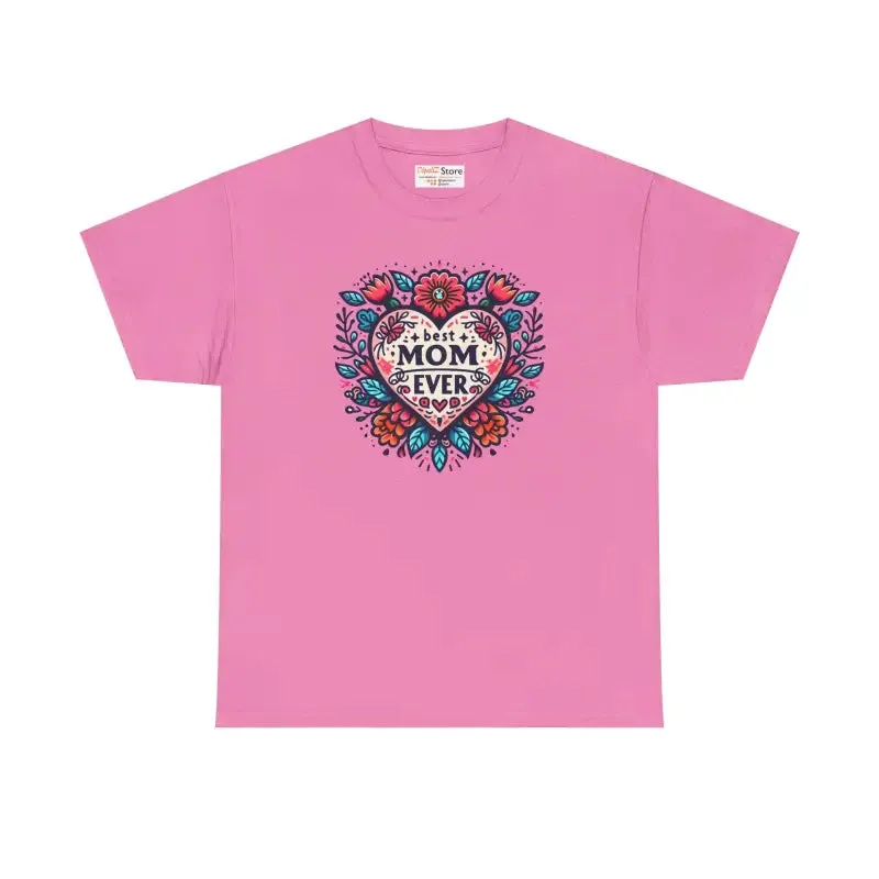 Chic Unisex Heavy Cotton Tee Celebrates Best Moms