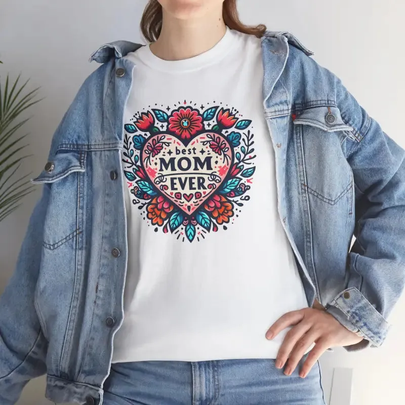 Chic Unisex Heavy Cotton Tee Celebrates Best Moms