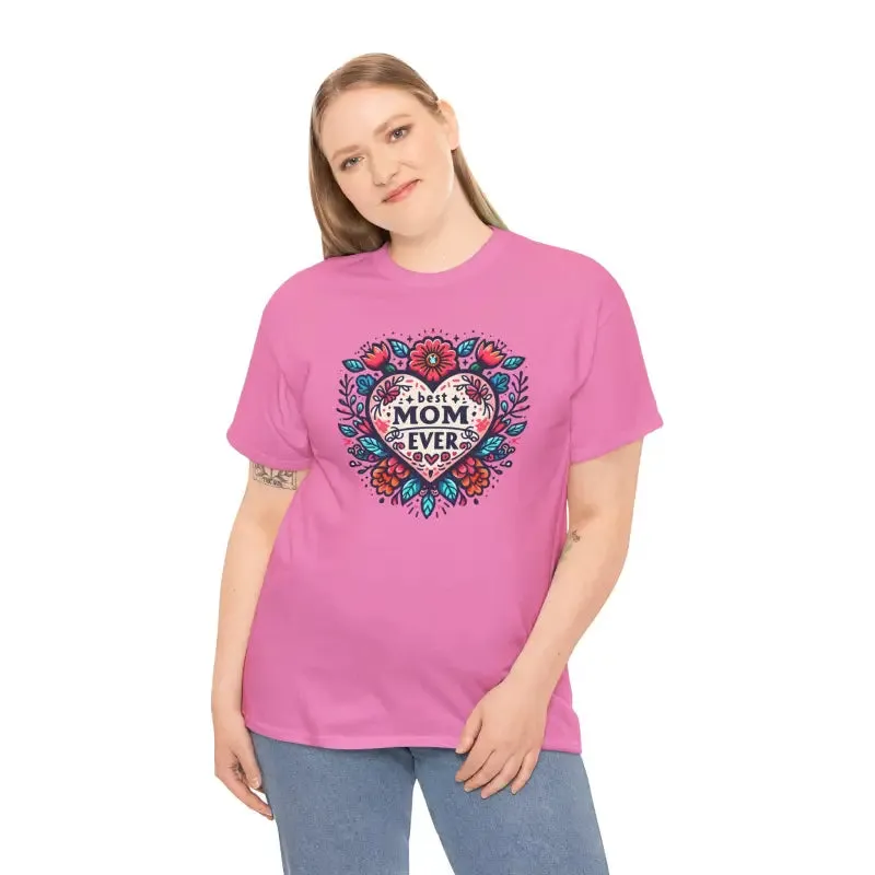 Chic Unisex Heavy Cotton Tee Celebrates Best Moms