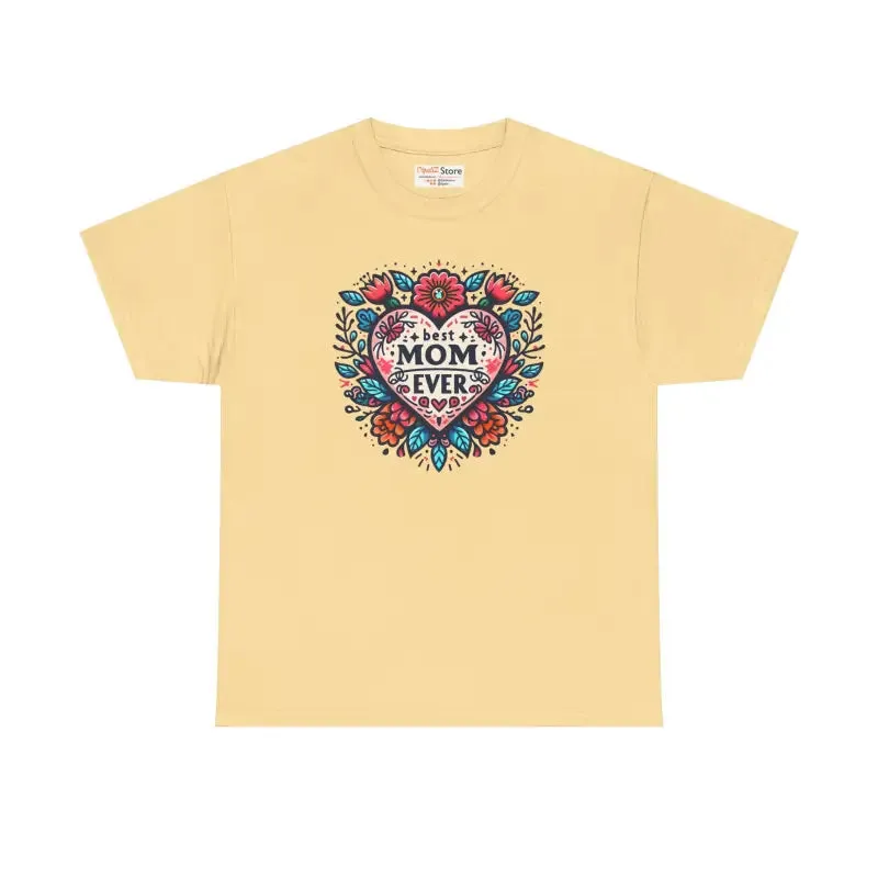 Chic Unisex Heavy Cotton Tee Celebrates Best Moms