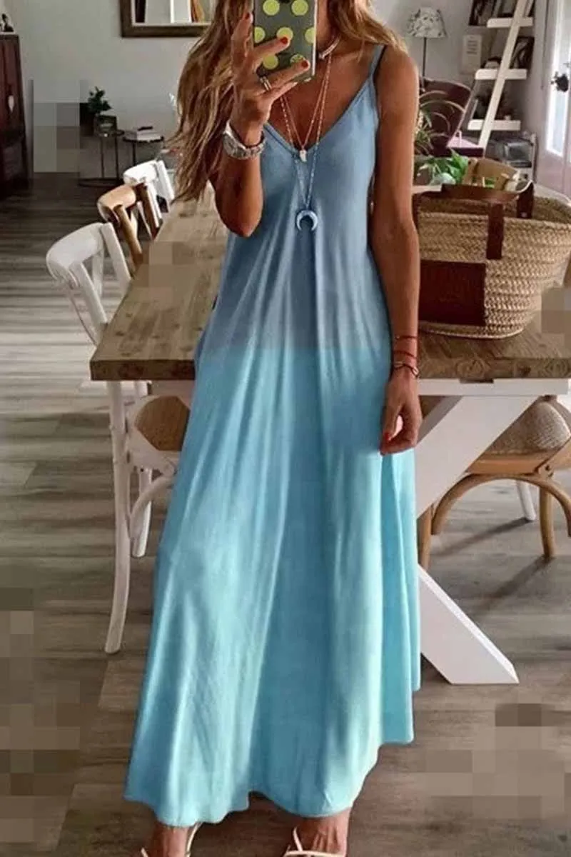 CityHottie Loose Print Maxi Dress (2 Color )