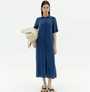 cobalt cupro gianna dress