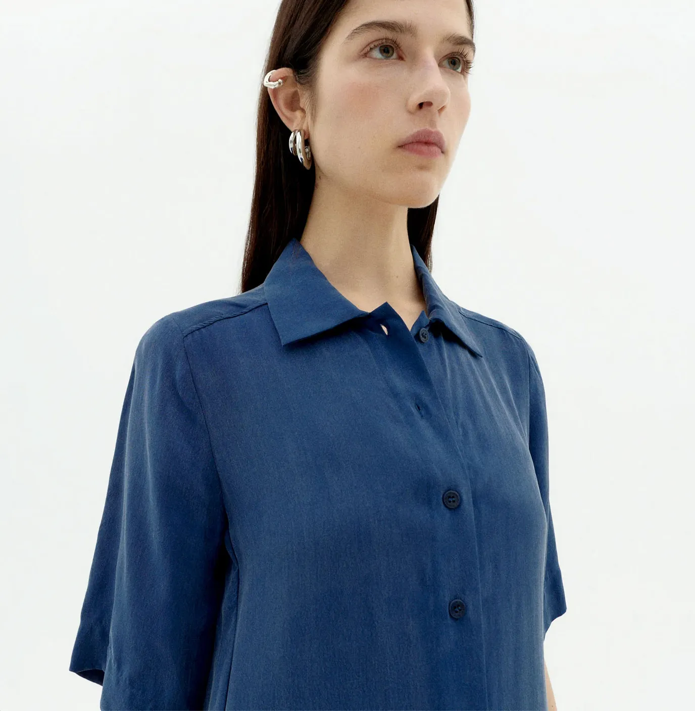 cobalt cupro gianna dress