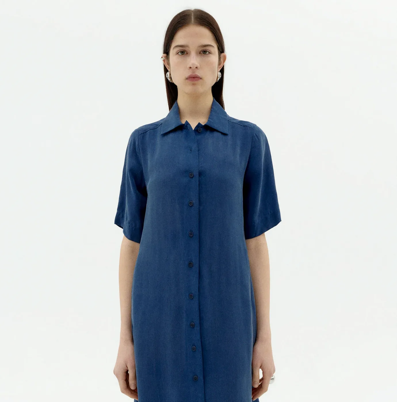 cobalt cupro gianna dress