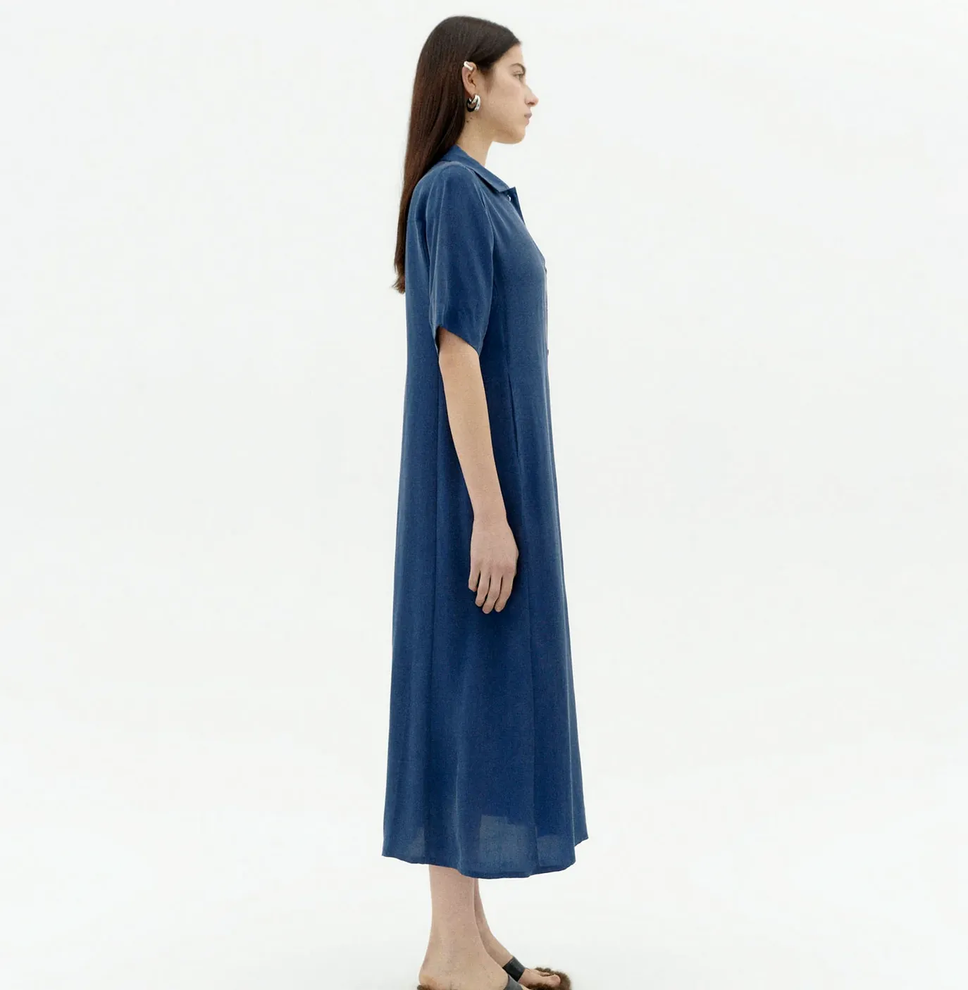 cobalt cupro gianna dress