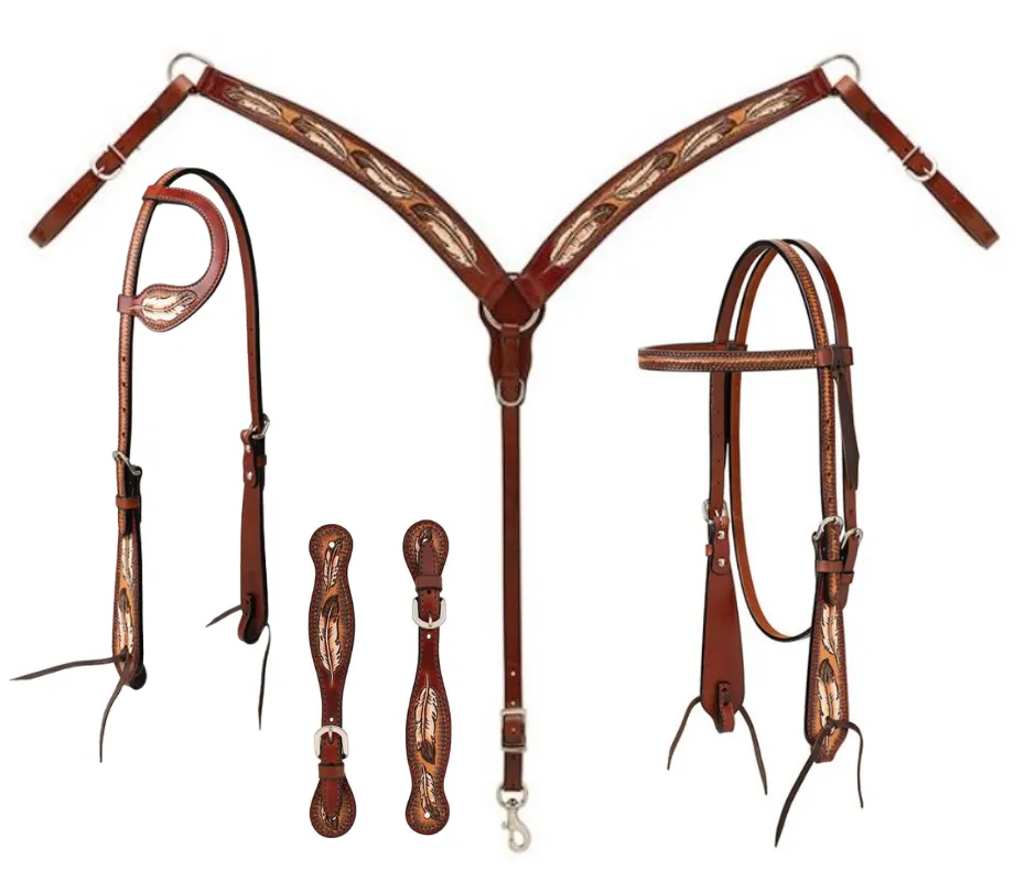 COCO FEATHER LADIES/YOUTH SPUR STRAPS