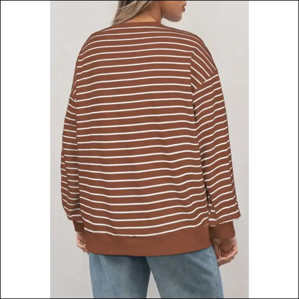 Coffee Striped Cozy: Needful Things' Vibe  Sweatshirt ☕