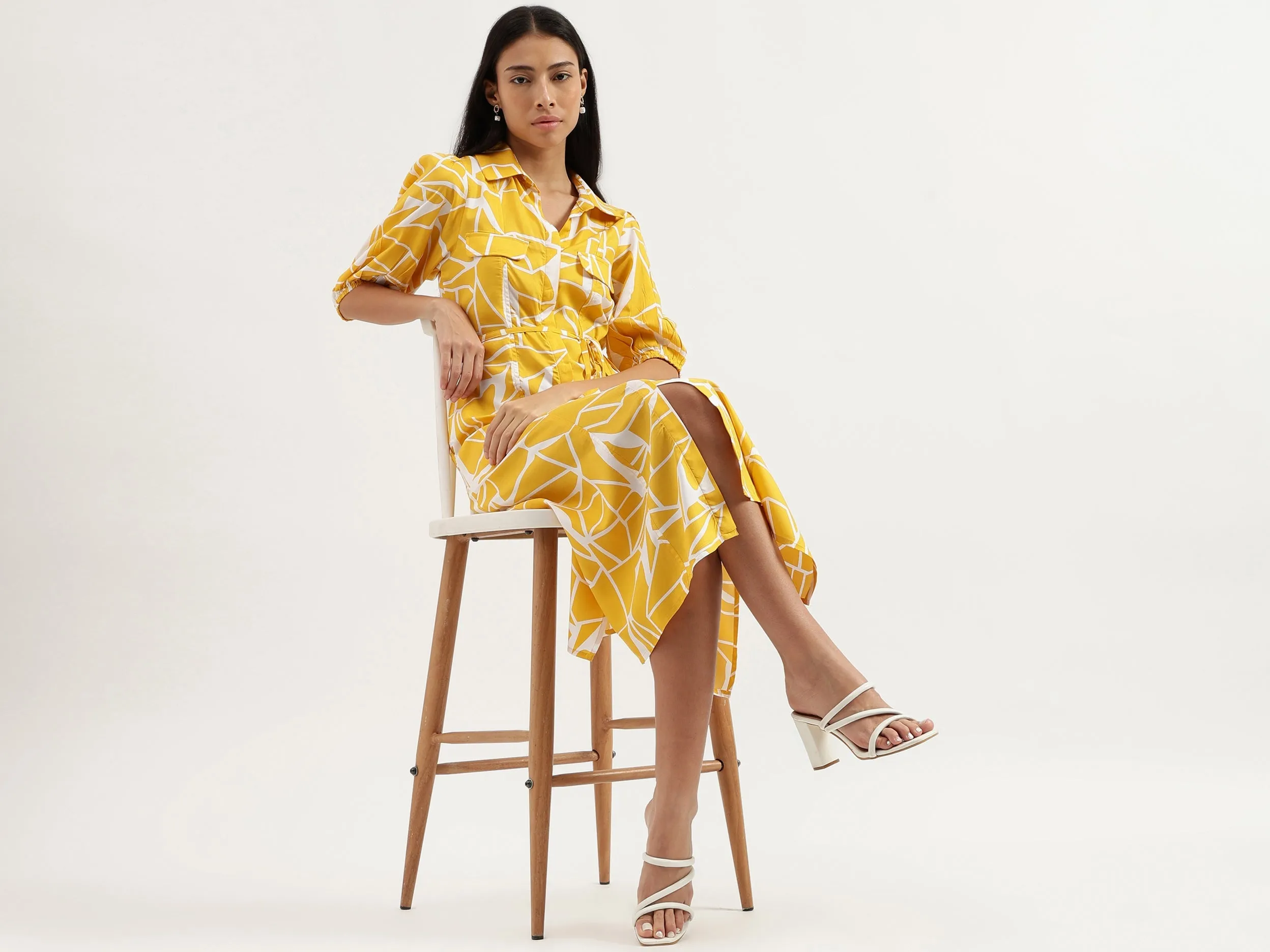 Collared Printed Dresses