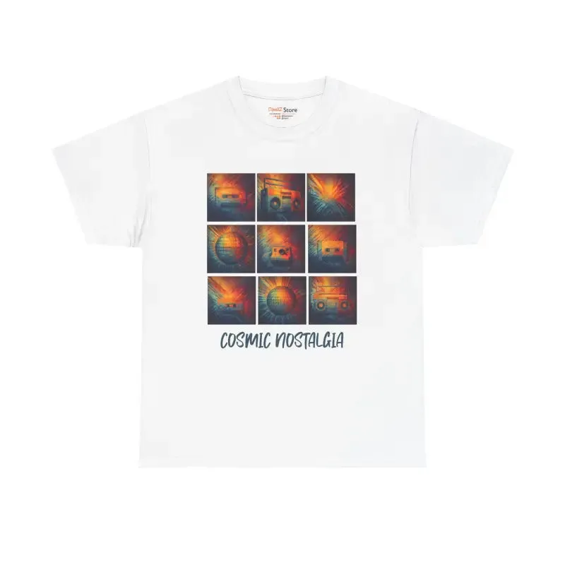 Cosmic Nostalgia Unisex Heavy Tee Retro Vibe
